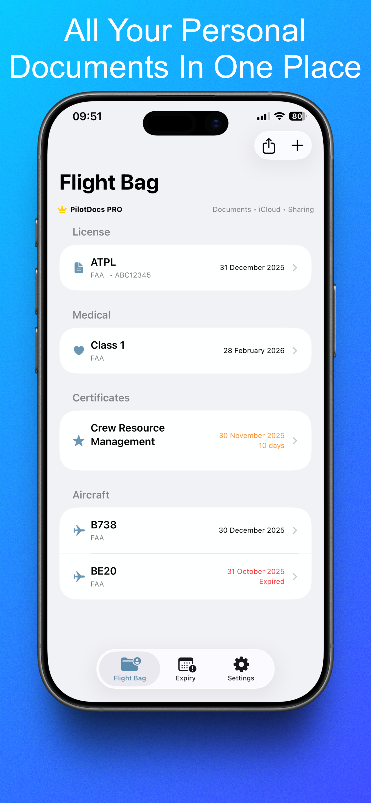 PilotDocs App Screenshot
